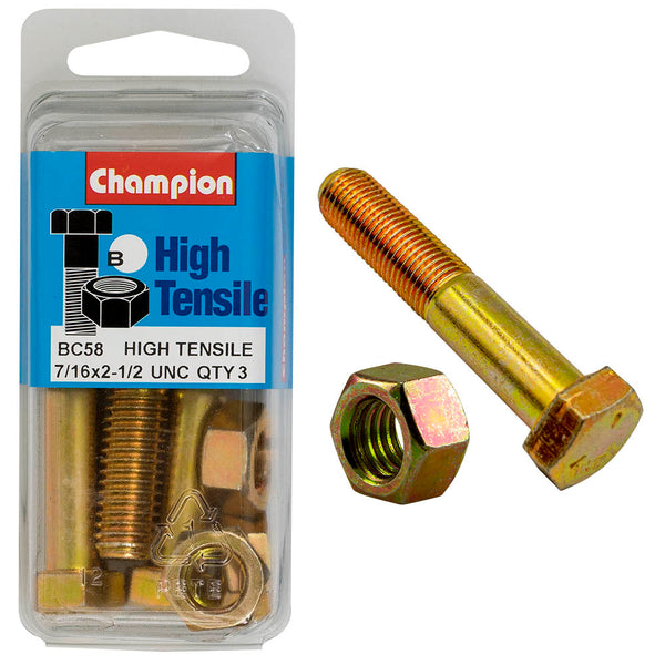 Champion UNC Bolts & Nuts Pack - BC58