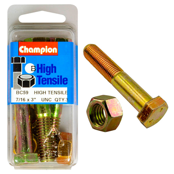 Champion UNC Bolts & Nuts Pack - BC59