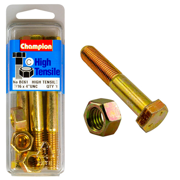 Champion UNC Bolts & Nuts Pack - BC61