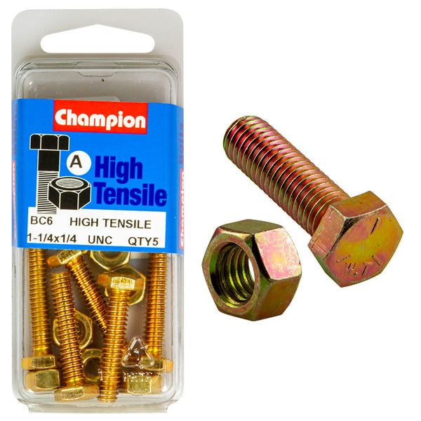 Champion UNC Bolts & Nuts Pack - BC6