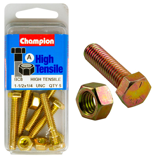 Champion UNC Bolts & Nuts Pack - BC8