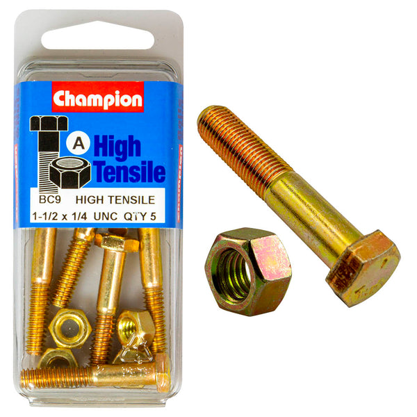Champion UNC Bolts & Nuts Pack - BC9