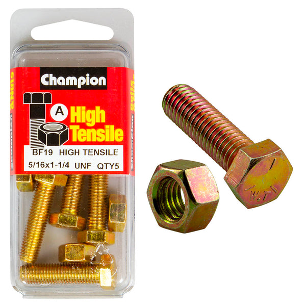 Champion UNF Bolts & Nuts Pack - BF19