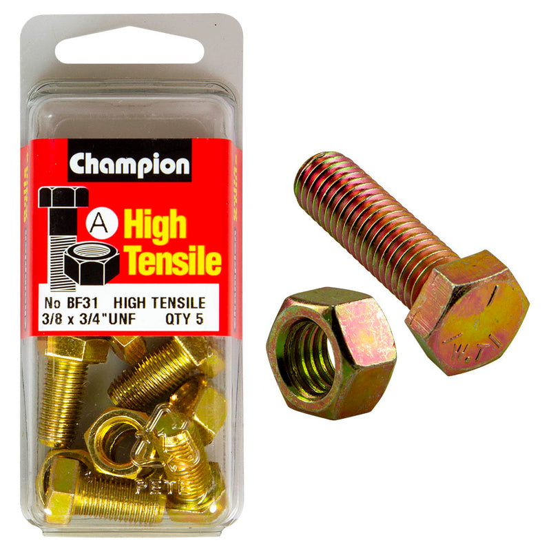 Champion UNF Bolts & Nuts Pack - BF31