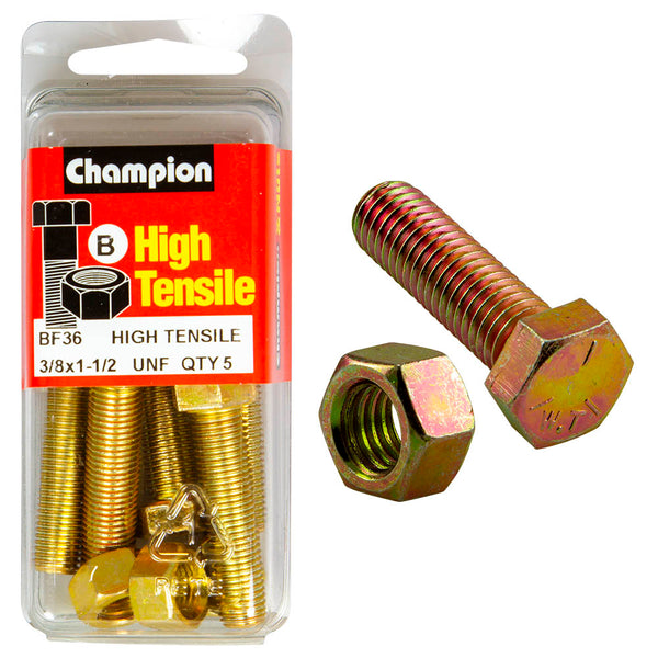 Champion UNF Bolts & Nuts Pack - BF36