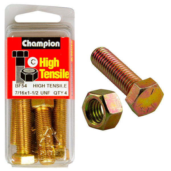 Champion UNF Bolts & Nuts Pack - BF54