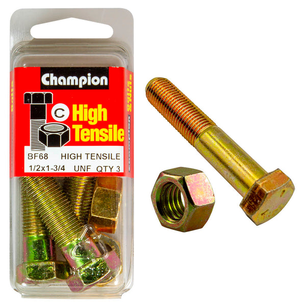 Champion UNF Bolts & Nuts Pack - BF68