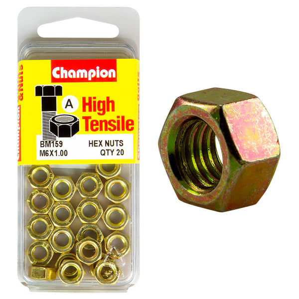 Champion M6 Metric Nuts Pack - BM159