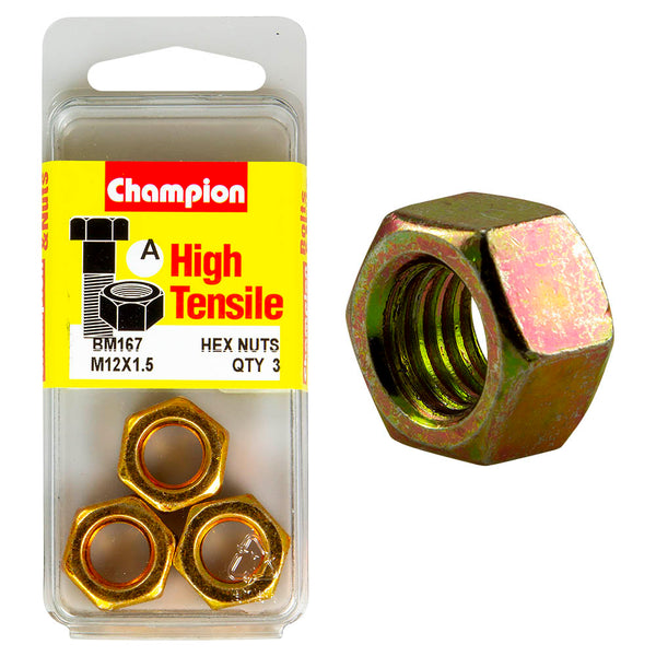 Champion M12 x 1.5 Metric Nuts Pack - BM167