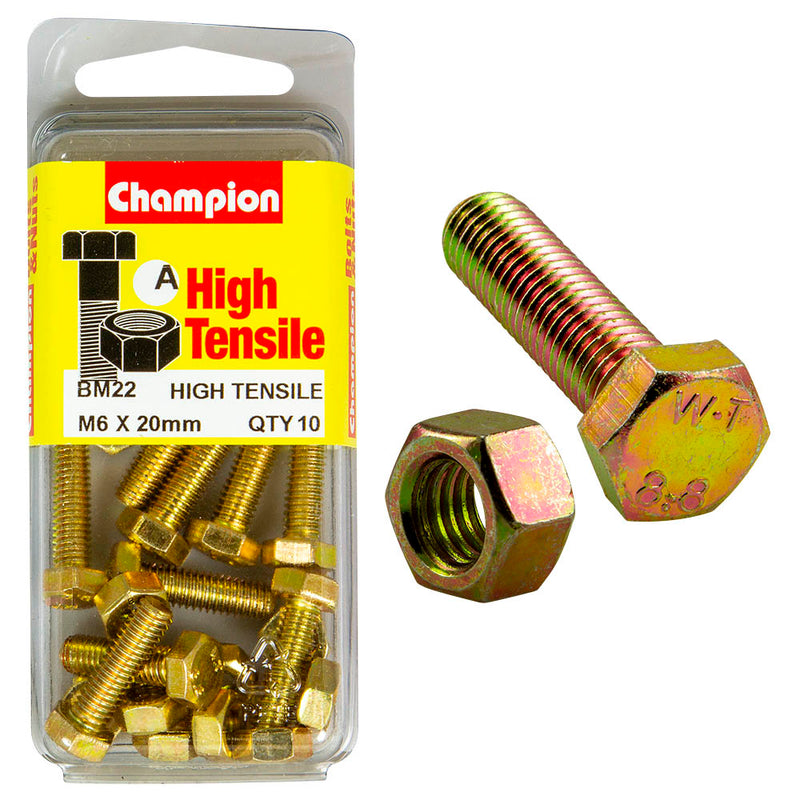 Champion Metric Bolts & Nuts Pack - BM22