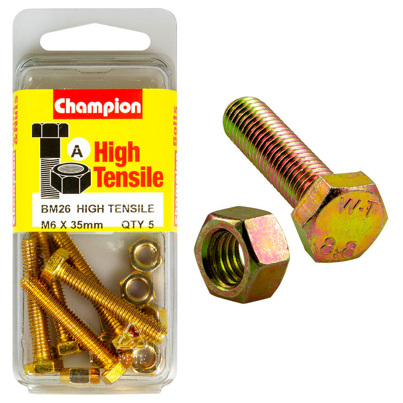 Champion Metric Bolts & Nuts Pack - BM26