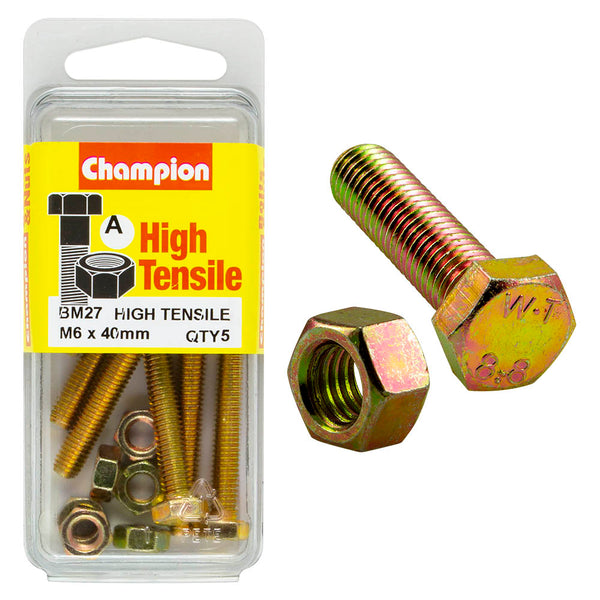 Champion Metric Bolts & Nuts Pack - BM27