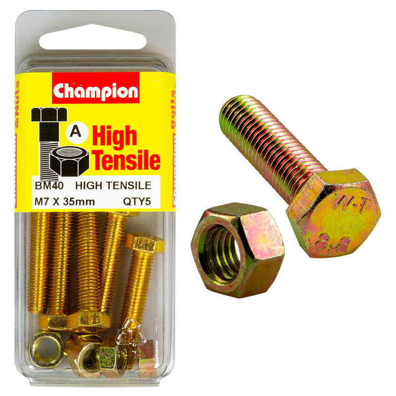 Champion Metric Bolts & Nuts Pack - BM40