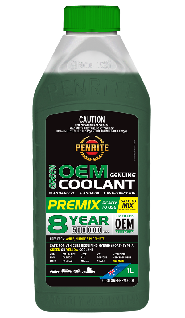 Penrite Green OEM Coolant Premix - 1 Litre