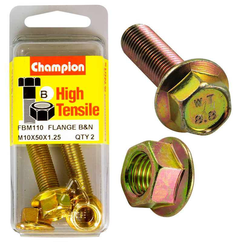 Champion Metric Flange Bolts & Nuts Pack - FBM110