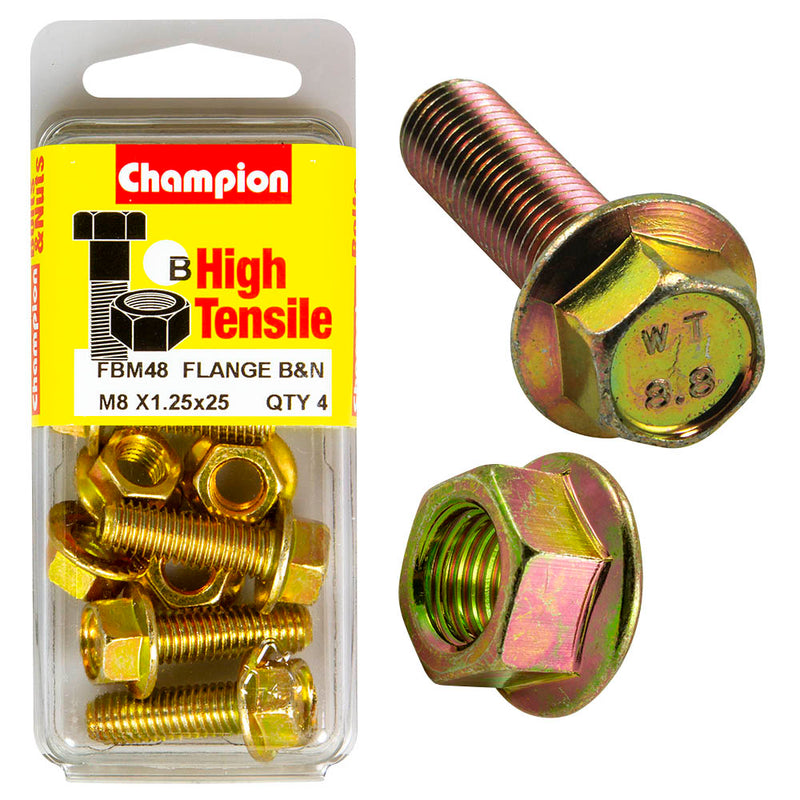 Champion Metric Flange Bolts & Nuts Pack - FBM48