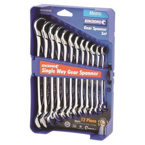 Kincrome 12 Pce Gear Spanner Set