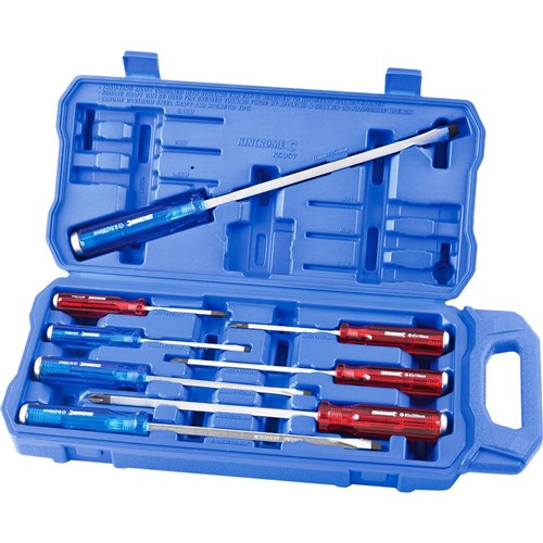 SCREWDRIVER SET THRU TANG 8PC