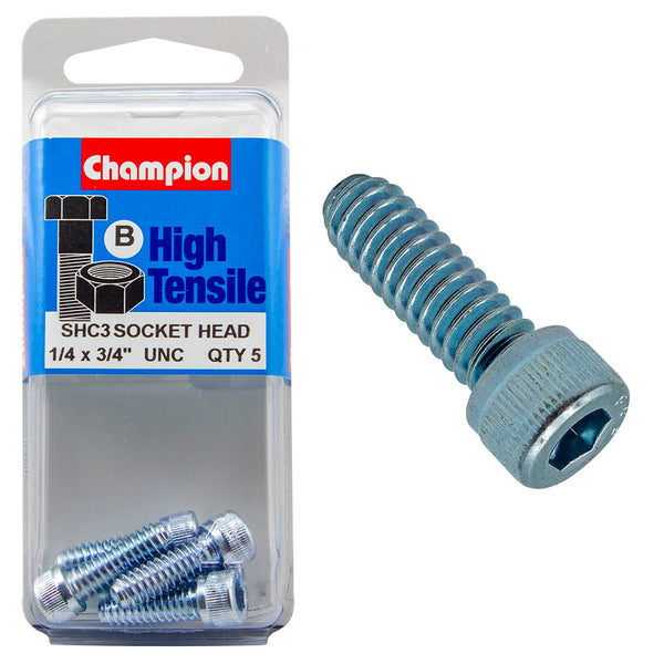Champion UNC Socket Head Cap Screw Pack - SHC3