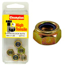 Champion M8 X 1.0 Self Locking Nylon Nuts Pack - SLM162