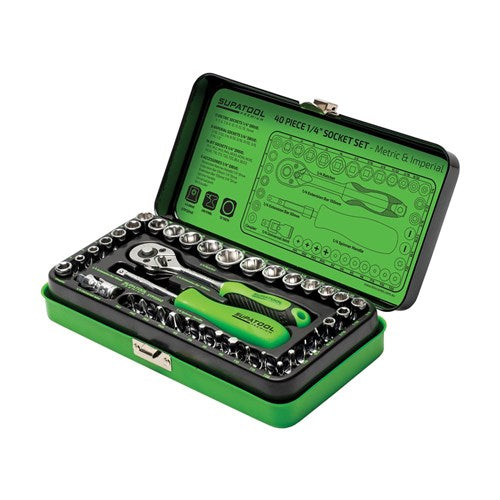 STP-SKT SET 1/4 40PCE METRIC/IMP