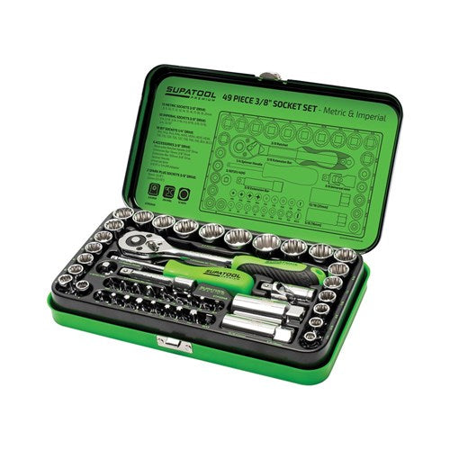 STP-SKT SET 3/8 49PCE METRIC/IMP