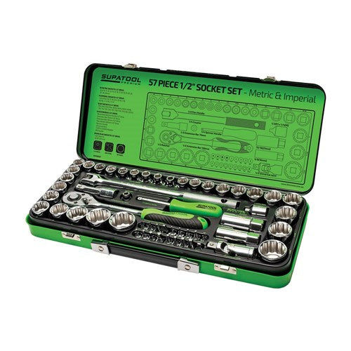 STP-SKT SET 1/2 57PCE METRIC/IMP
