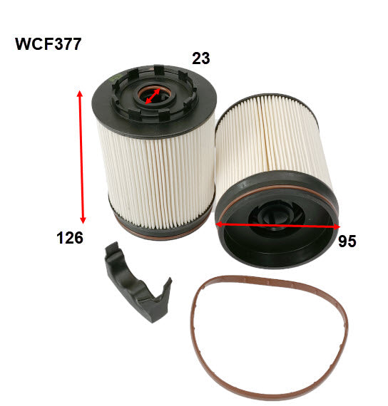 Wesfil Diesel Fuel Filter - WCF377