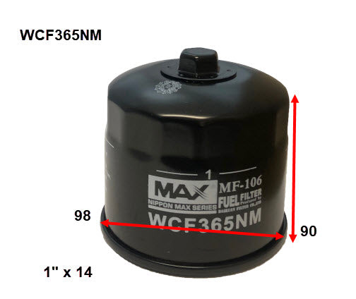 Wesfil Diesel Fuel Filter - WCF365NM (Z1141)